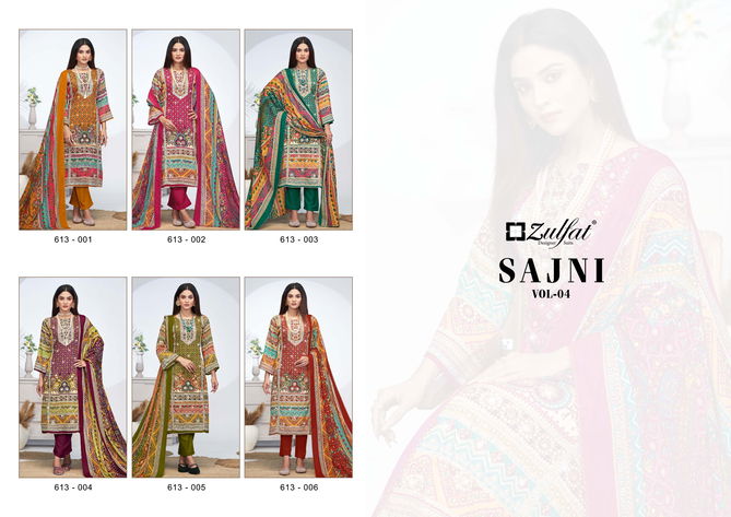 Sajni Vol 4 By Zulfat Pure Jam Cotton Printed Dress Material Suppliers In India